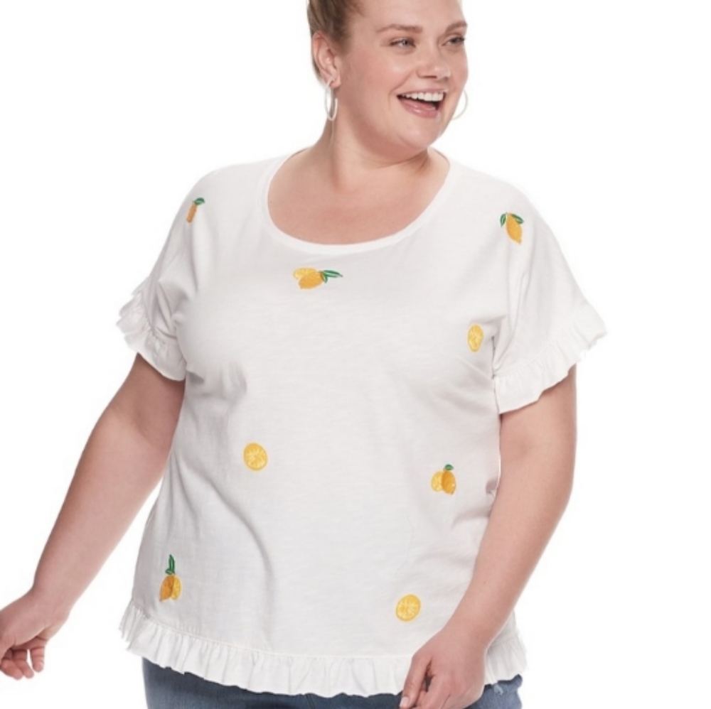 Evri Lemons and Ruffles Tee